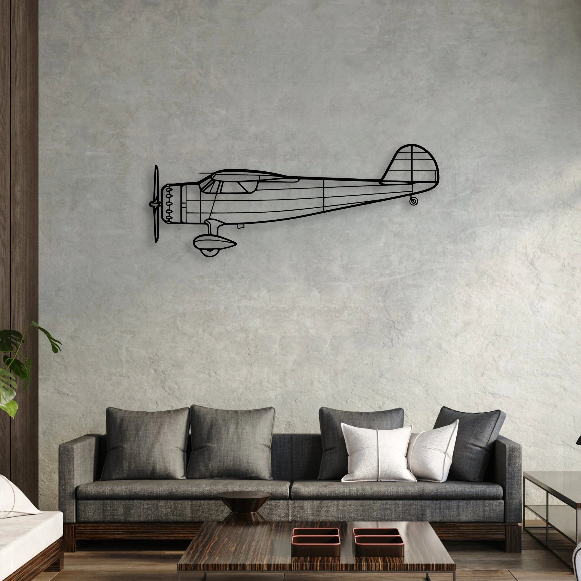 Tornado 10 Classic Aircraft Silhouette Metal Wall Art - Aviation Hangar Decor