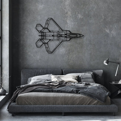 Tornado 2 Classic Aircraft Silhouette Metal Wall Art - Aviation Hangar Decor