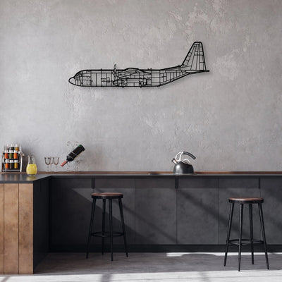 Tornado 7 Classic Aircraft Silhouette Metal Wall Art - Aviation Hangar Decor