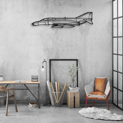 Tornado Classic Aircraft Silhouette Metal Wall Art - Aviation Hangar Decor