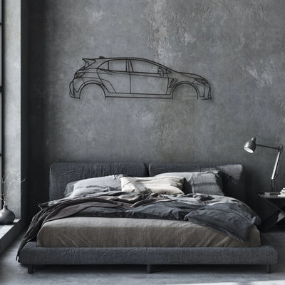 toyota corolla gr Classic Silhouette Metal Wall Art - Automotive Garage Decor