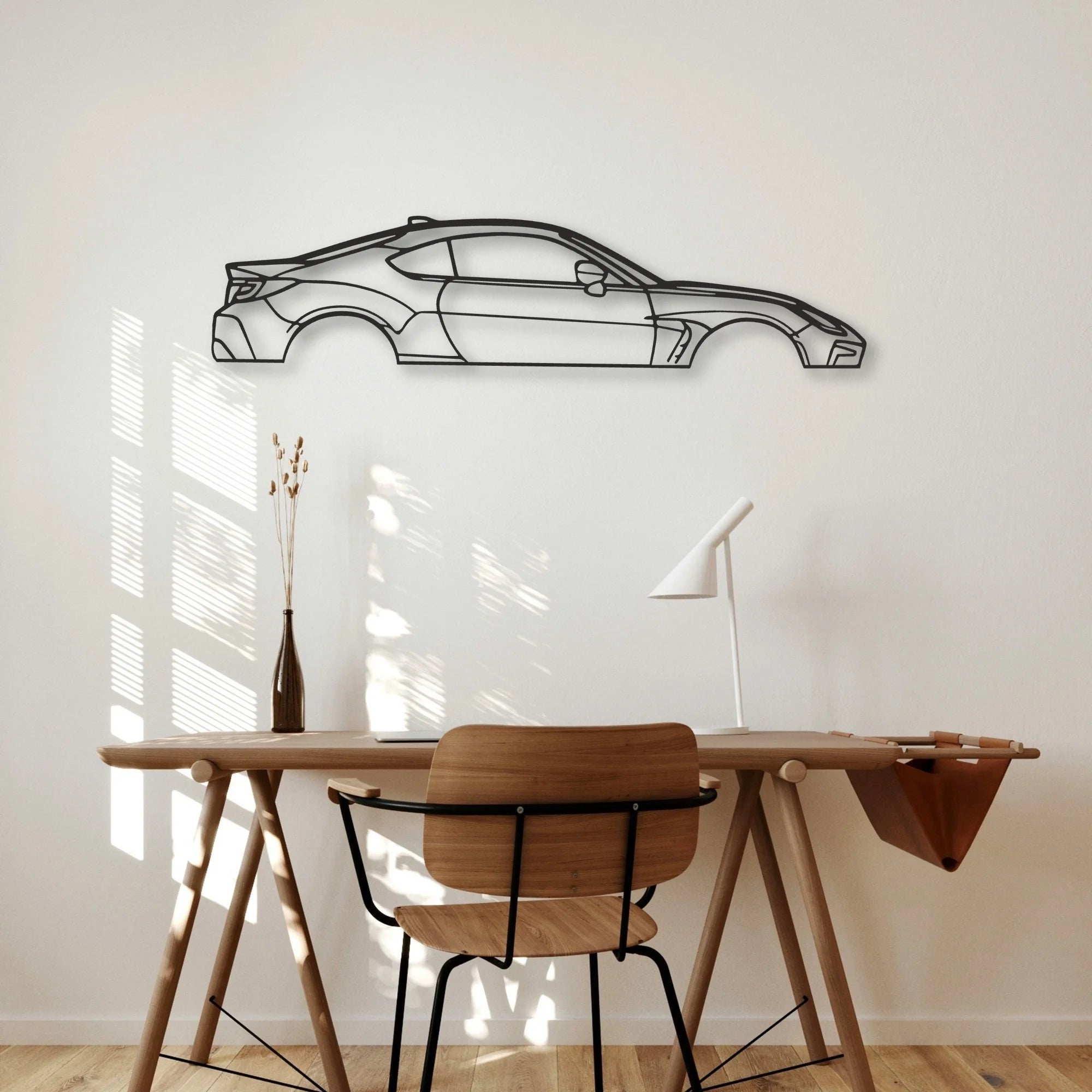 Toyota GR86 Classic Silhouette Metal Wall Art - Automotive Garage Decor