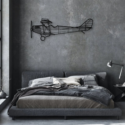 Typhoon Classic Aircraft Silhouette Metal Wall Art - Aviation Hangar Decor