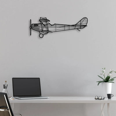 Typhoon Classic Aircraft Silhouette Metal Wall Art - Aviation Hangar Decor