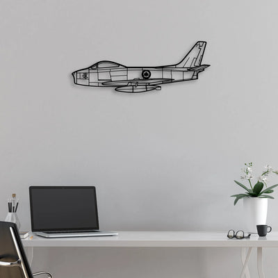 Viking 17 31A Classic Aircraft Silhouette Metal Wall Art - Aviation Hangar Decor