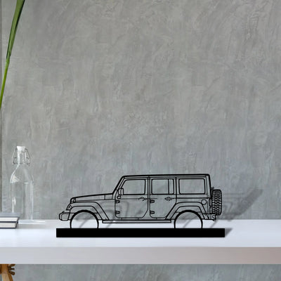 wrangler-2015 Silhouette Metal Art Stand - Aero Silhouette