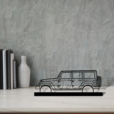 wrangler-2015 Silhouette Metal Art Stand - Aero Silhouette