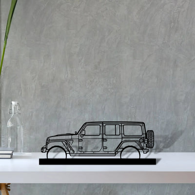 wrangler-2019-2 Silhouette Metal Art Stand - Aero Silhouette