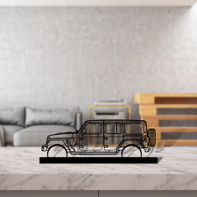 wrangler-2019-2 Silhouette Metal Art Stand - Aero Silhouette