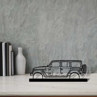 wrangler-2019 Silhouette Metal Art Stand - Aero Silhouette