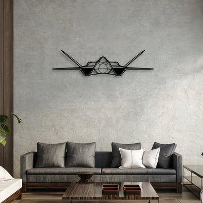 YF-23 Classic Aircraft Silhouette Metal Wall Art - Aviation Hangar Decor