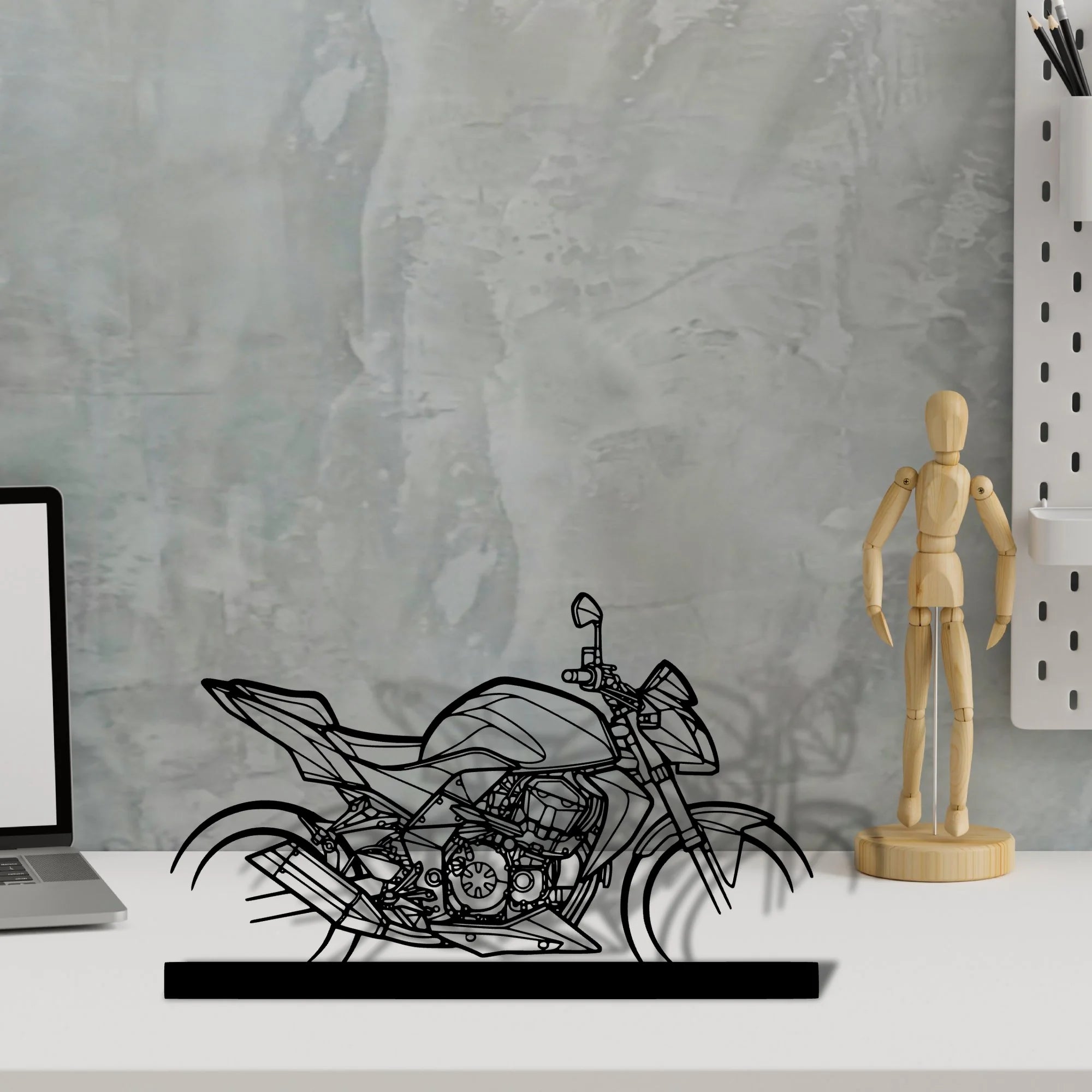 z750-2008-2 Silhouette Metal Art Stand - Aero Silhouette
